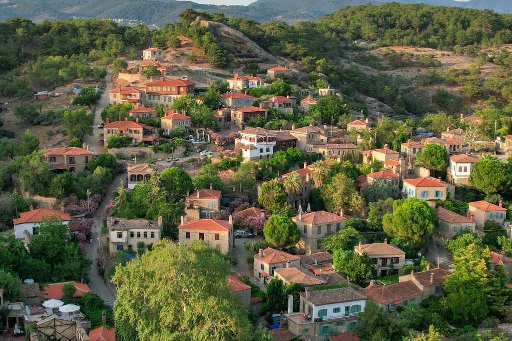 Çanakkale Adatepe Köyü’nün drone ile havadan görünümü