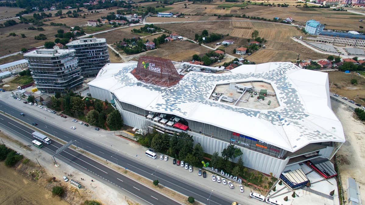 14 Burda AVM havadan çekilmiş fotoğraf