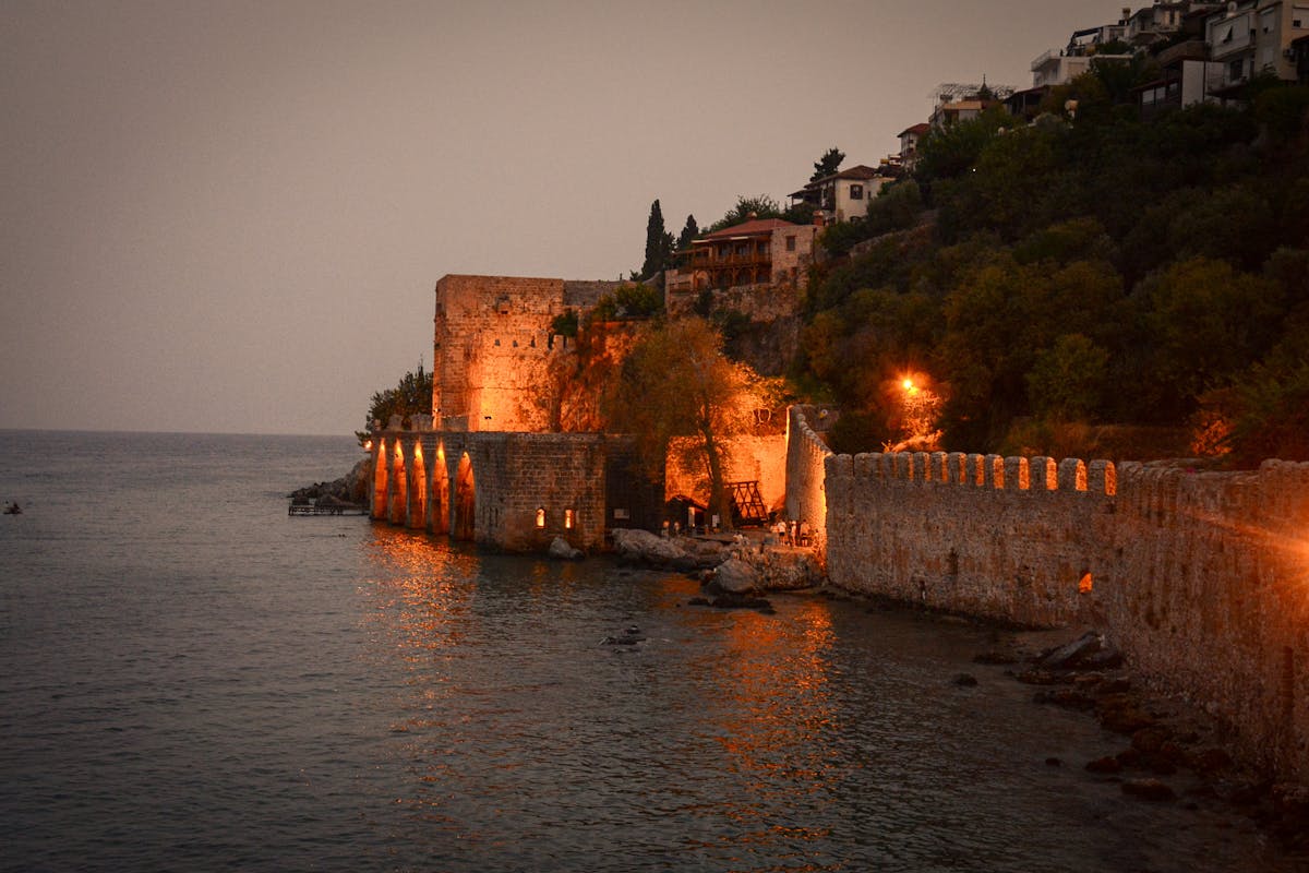 Alanya Kalesi Akşam Manzarası