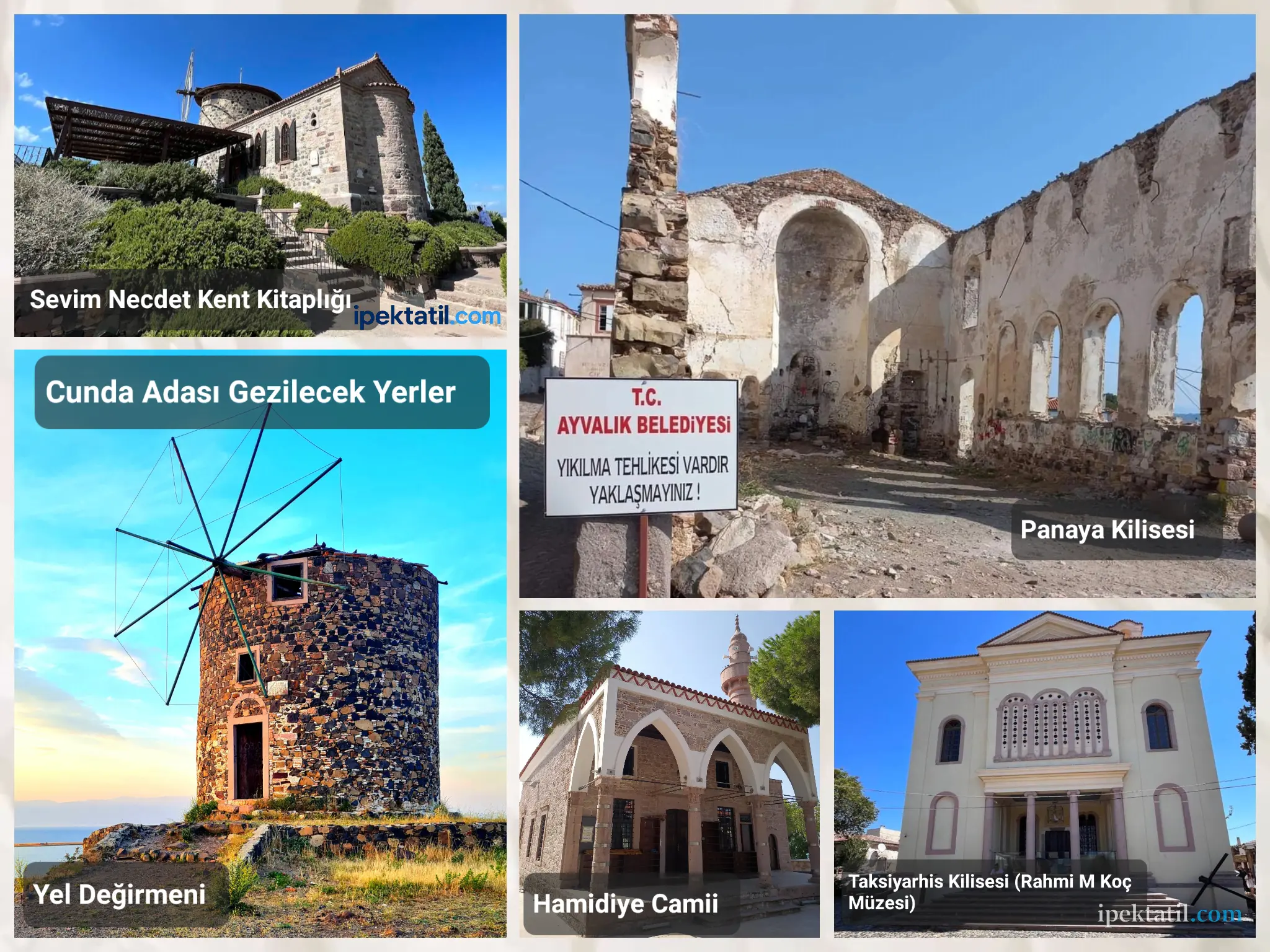 Cunda Adası Gezilecek Yerler